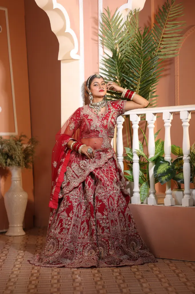 Red Bridal Collection Lehenga 